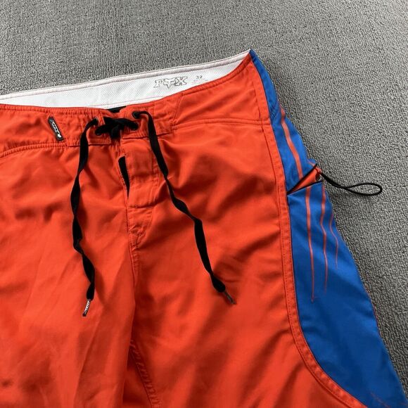 Fox Racing Shorts Adult Size 32 Red Surf Swim Outdoor Active Casual Men's - Picture 4 of 16